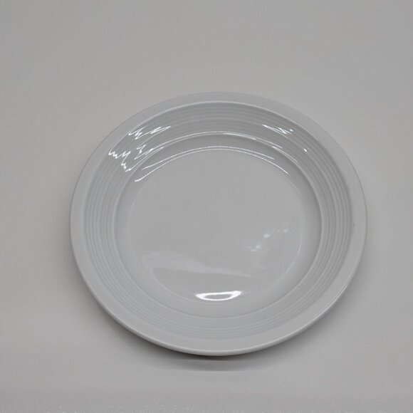 Syracuse China Lunar White 6 3/8" Galileo Plate Ribbed Edge - Picture 1 of 7